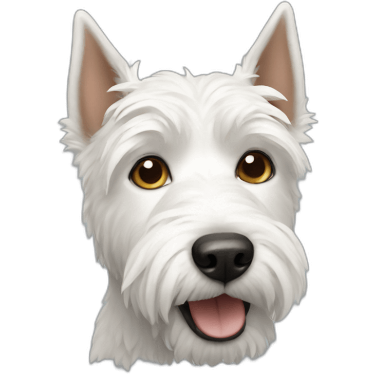 white terrier dog emoji