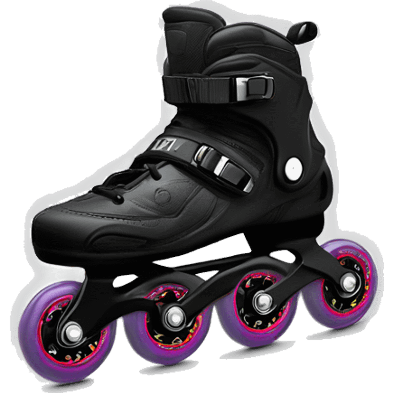 a black rollerblade inline skate, the model called "TWISTER XT" emoji