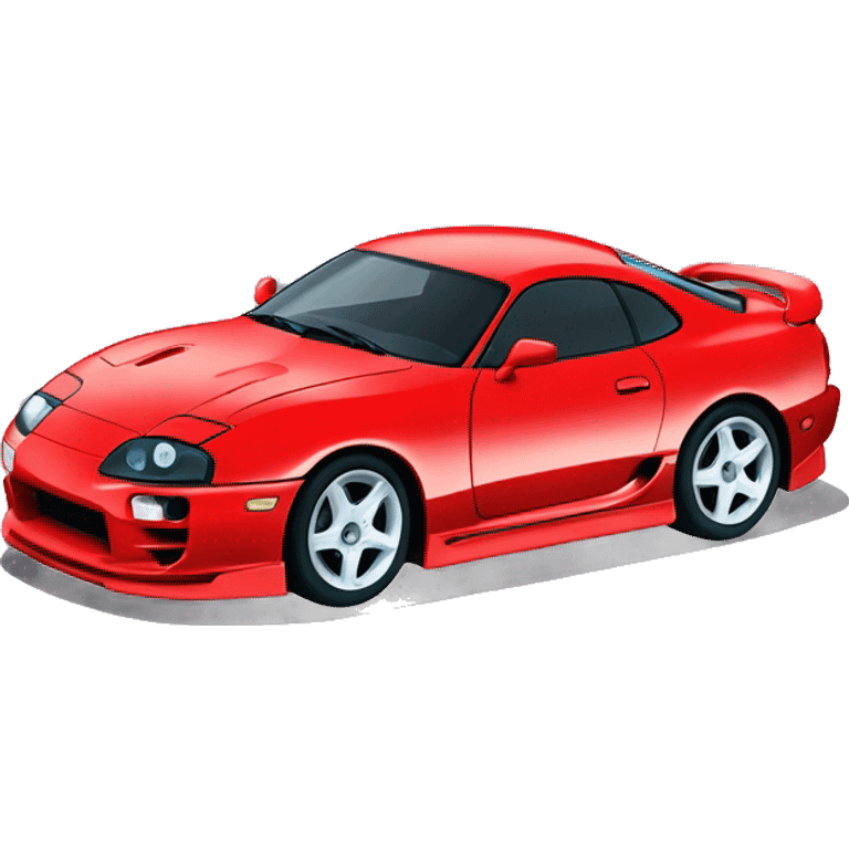 Toyota supra mk4 con caparazones de ruedas emoji