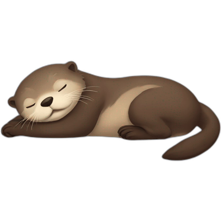 Sleeping otter emoji