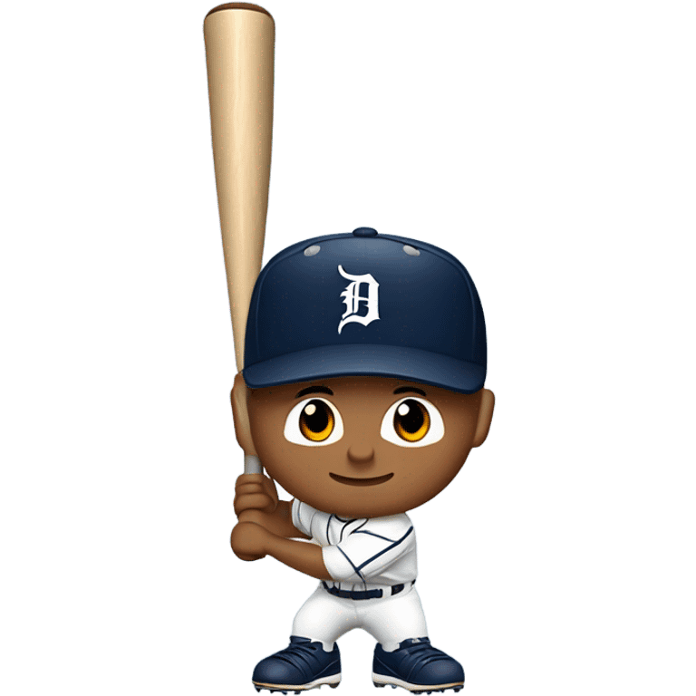 White man baseball player Detroit tigers emoji