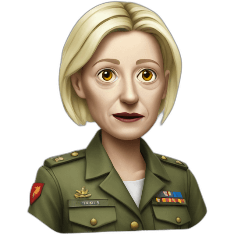 zombie marine lepen hyperrealistic emoji