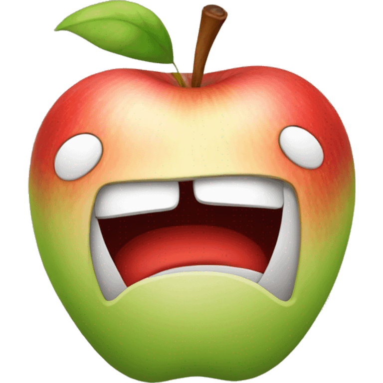 apple logo shocked emoji