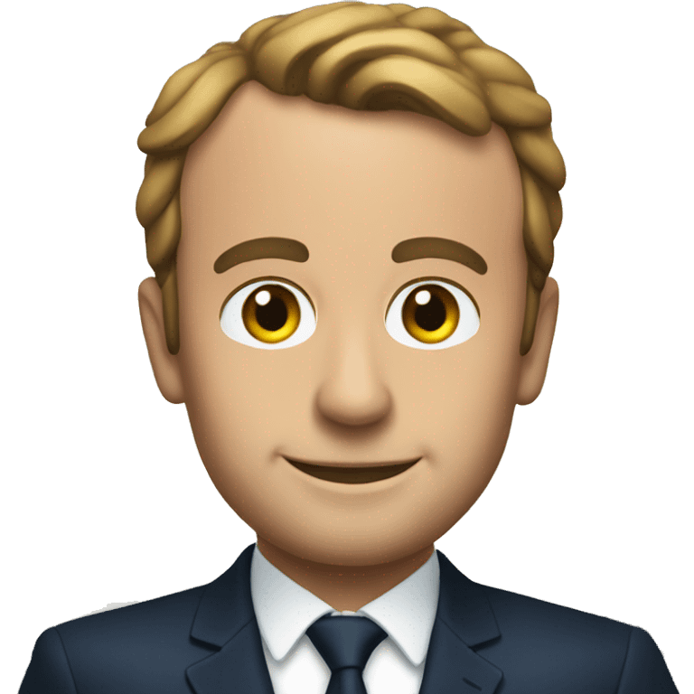 Macron on a boat emoji