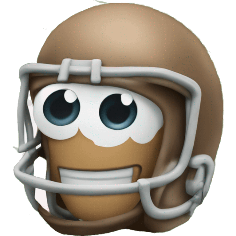 Macro'macro at football field emoji