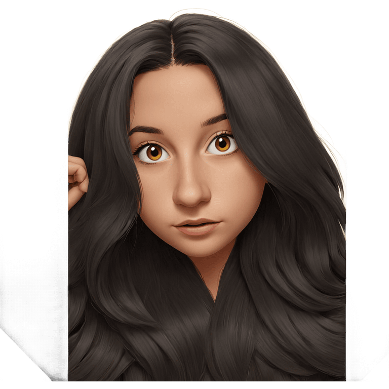 realistic portrait of girl emoji