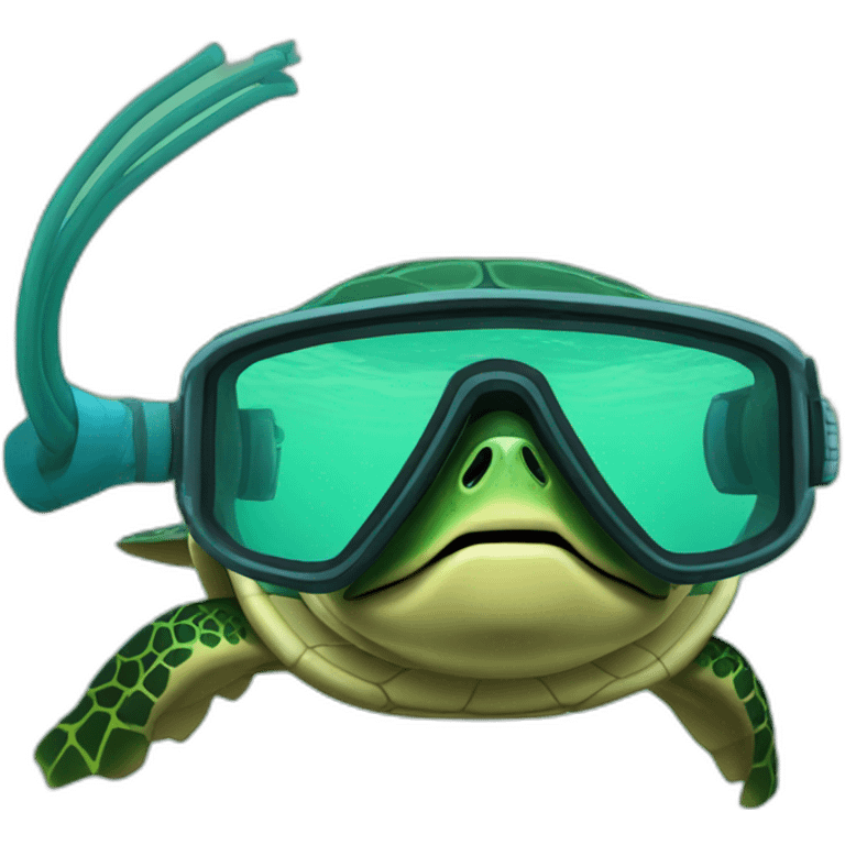 Turtle snorkel emoji