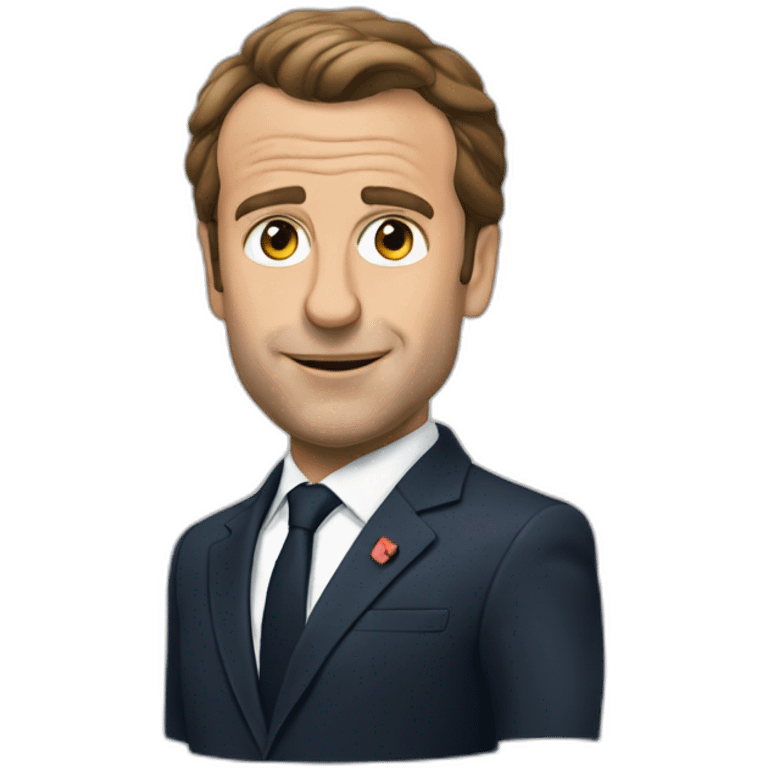 Macron qui rap emoji