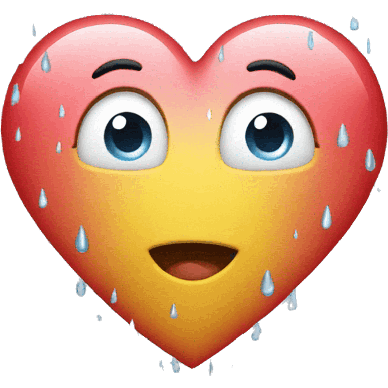 heart with rain emoji