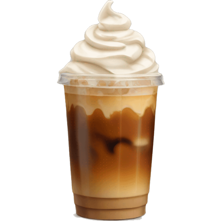 caramel iced coffee emoji