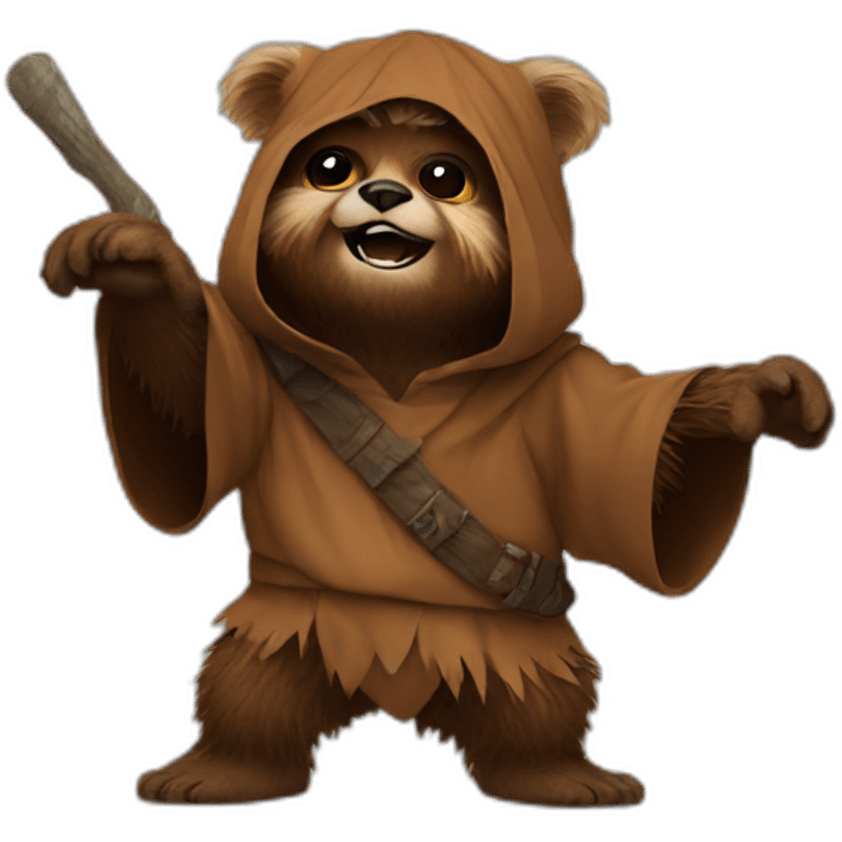 dancing ewok emoji