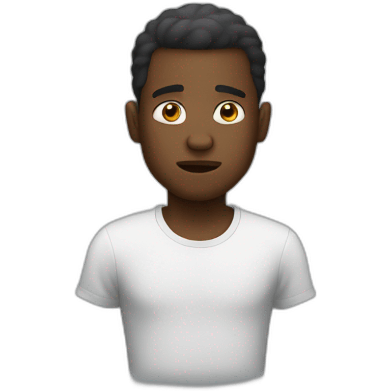 Black guy shoked emoji