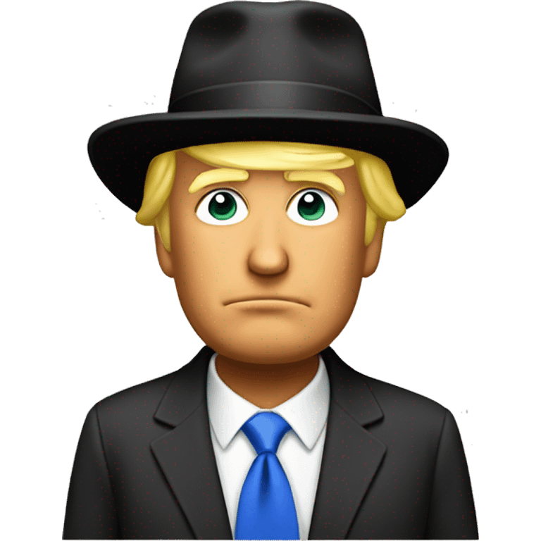 Donald Trump in hat emoji