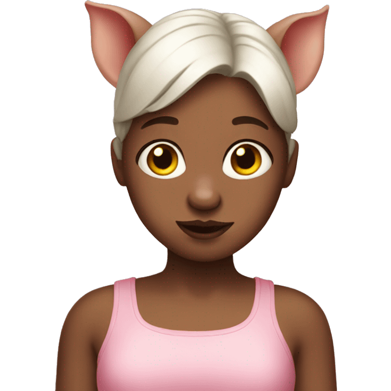 Pig girl  emoji