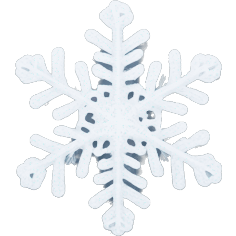 snowflake made of white lace emoji