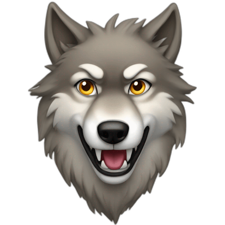 Mad wolf emoji