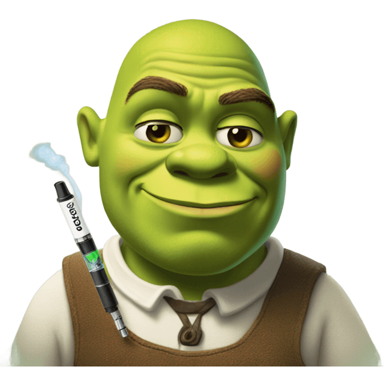 shrek vaping  emoji