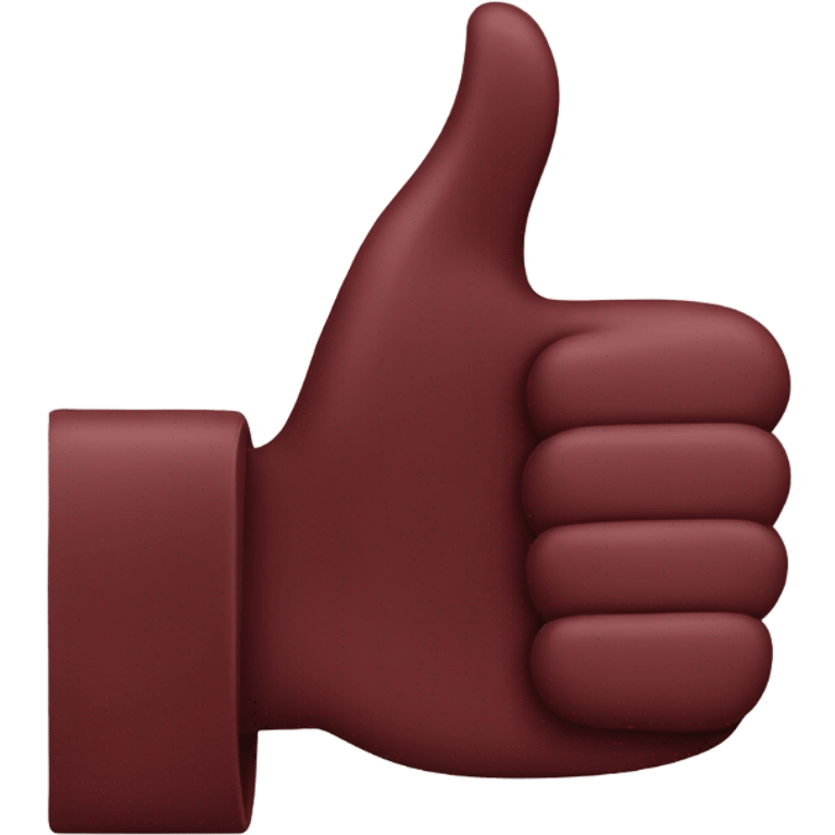 Maroon thumbs up  emoji