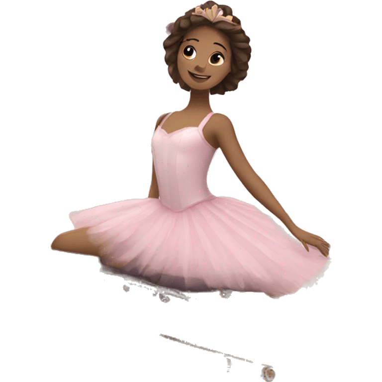 a fair ballerina on a ship emoji