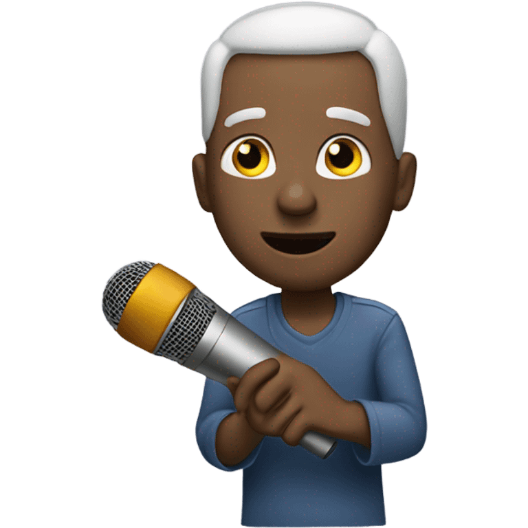 Passing the mic emoji