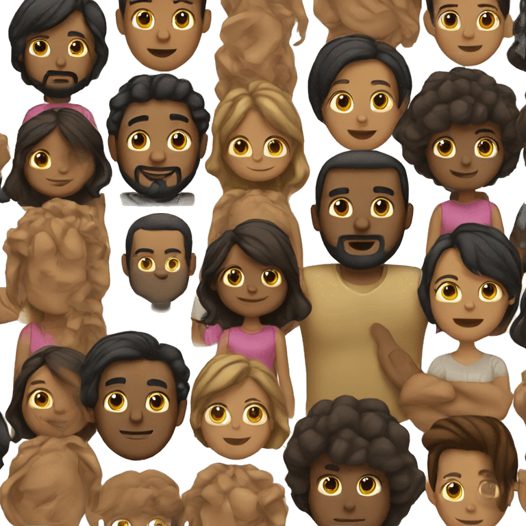 brown man and woman emoji