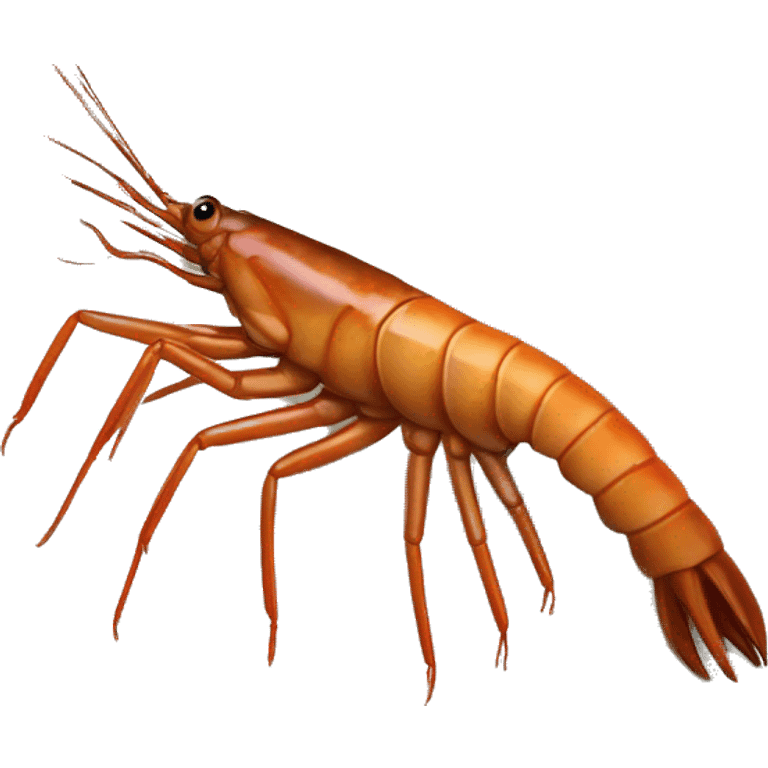 big-claw River Shrimp (Eng.), Camarón de Río brown emoji