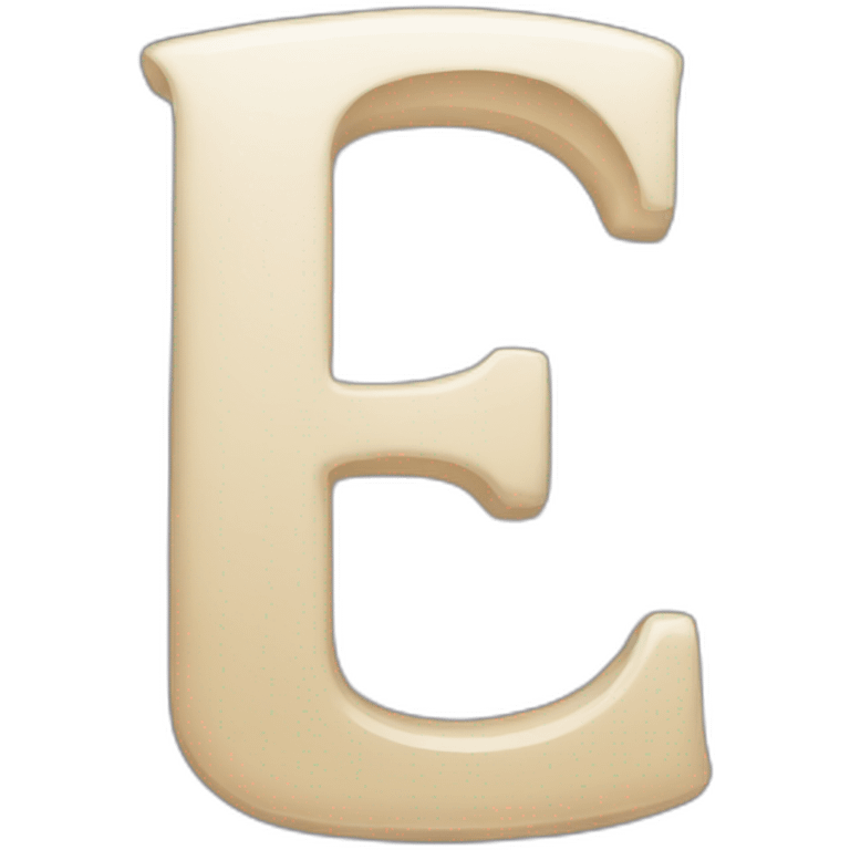 letter E emoji