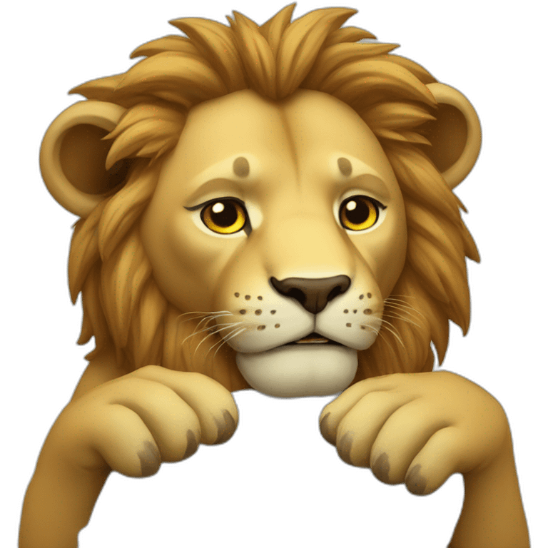 lions get sick and die emoji