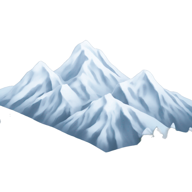 snowy mountains emoji