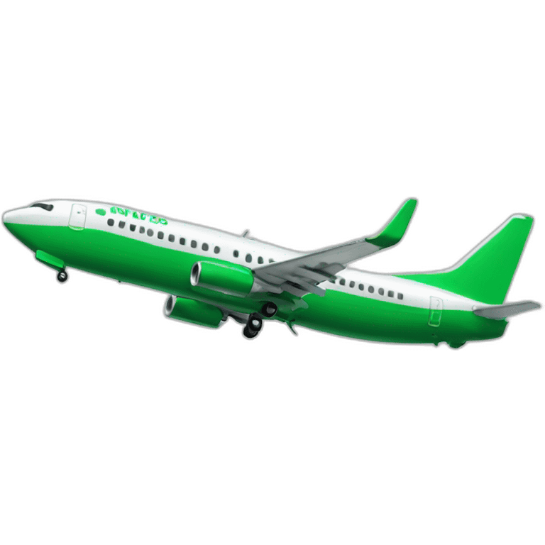 Green 737 emoji