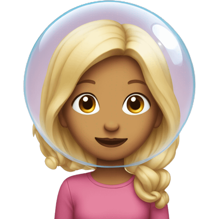 a girl in a bubble  emoji