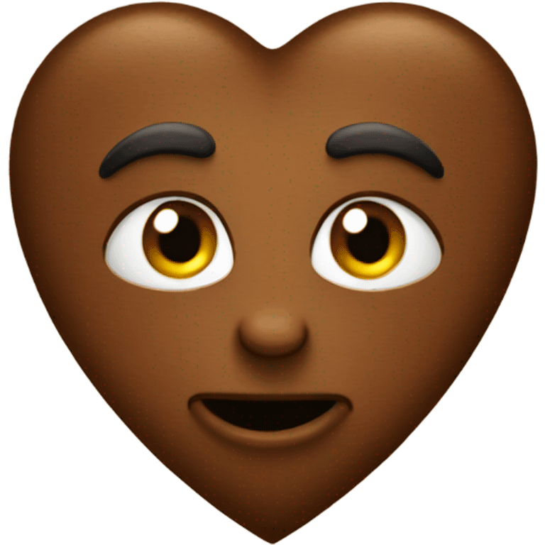 Brown heart emoji