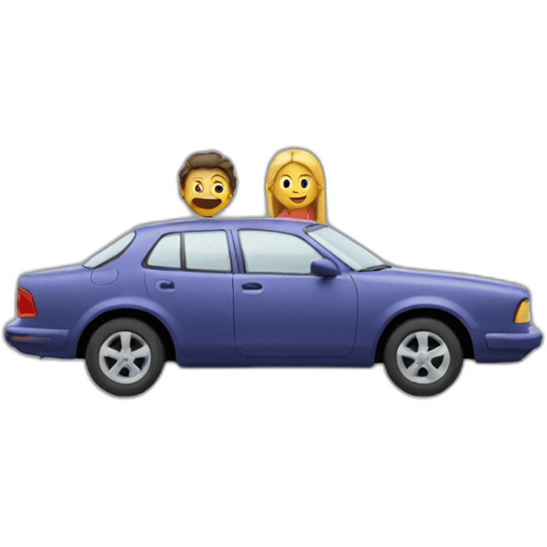 Car with two people emoji