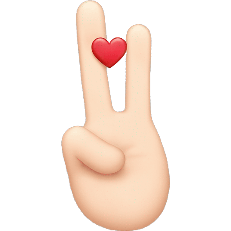 Finger with Heart korean emoji