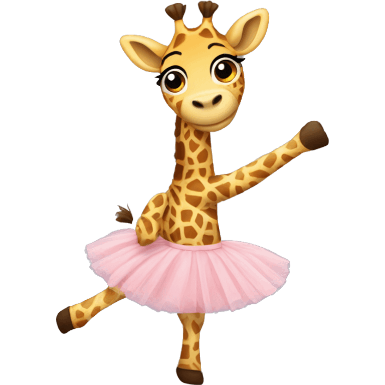 Giraffe ballerina  emoji