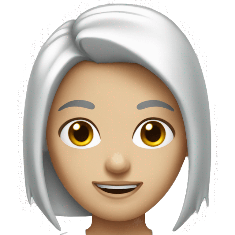 Pretty white female devil emoji