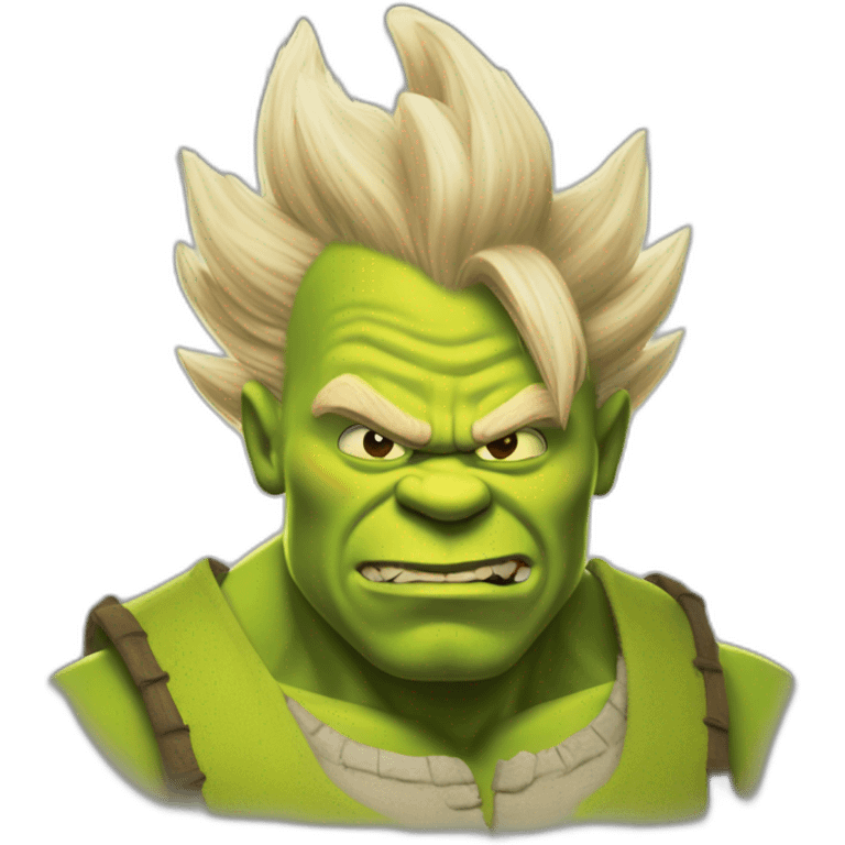 Shrek Super Saiyan  emoji