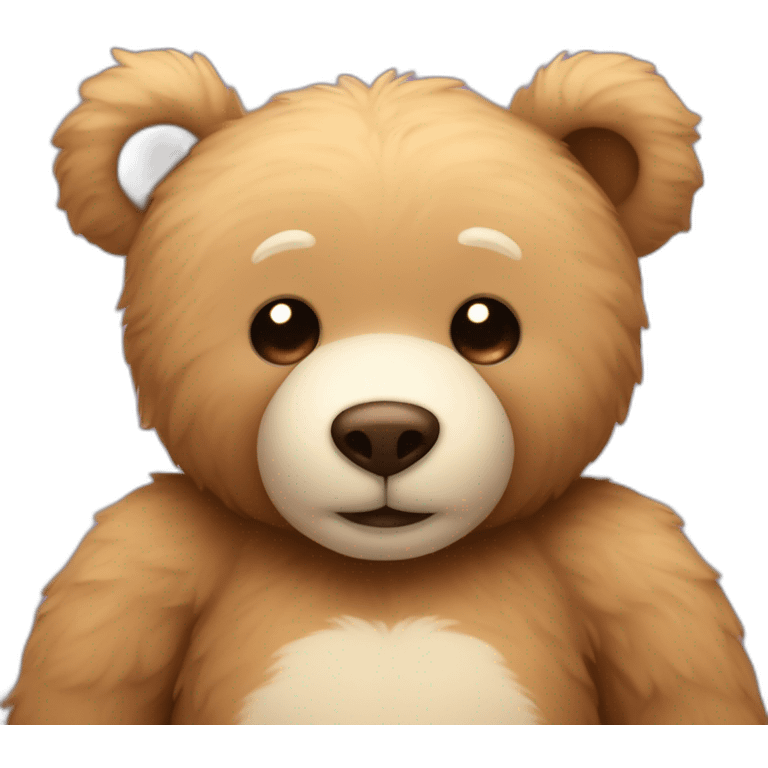 teddy bear that loves and cuddles emoji