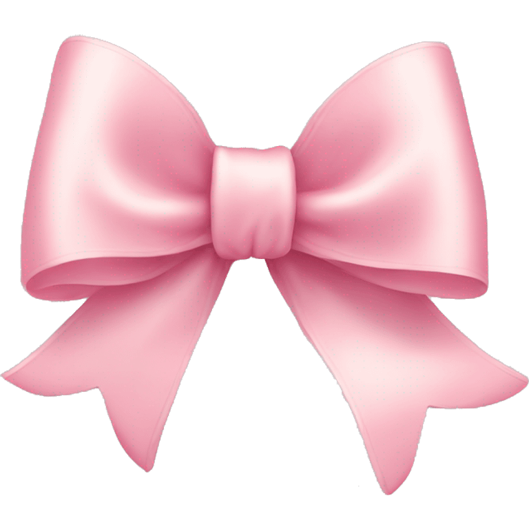 light pink ribbon bow emoji