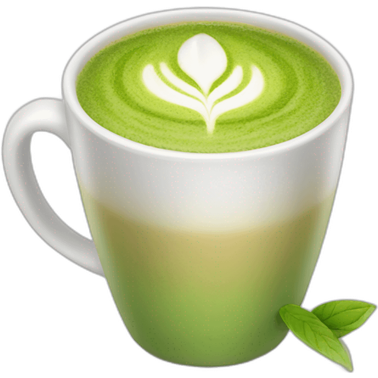 Tasse de Latte matcha emoji