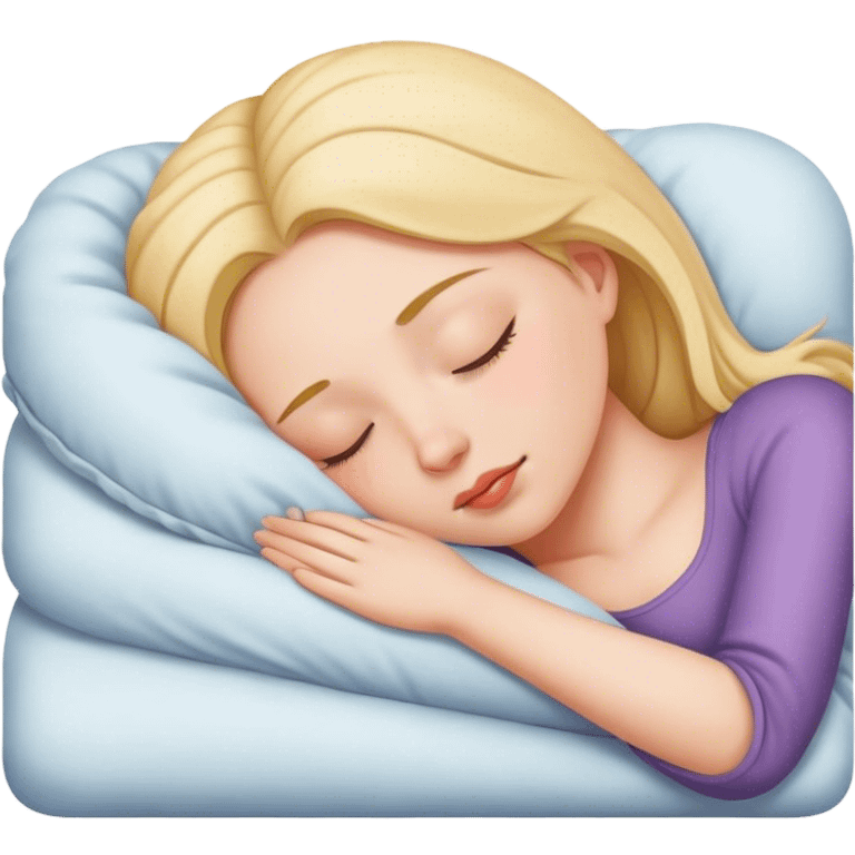 Chica durmiendo emoji