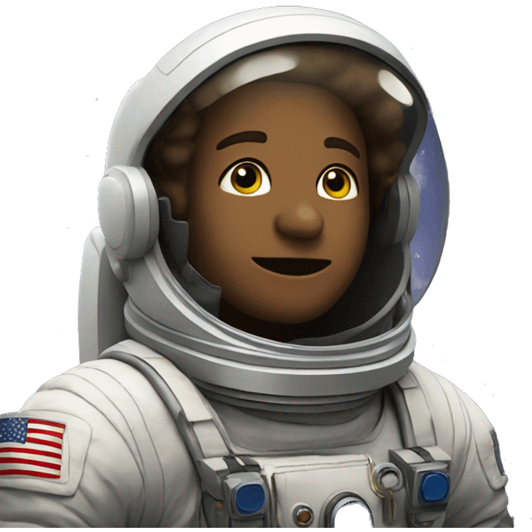 Astronaut in the stars emoji