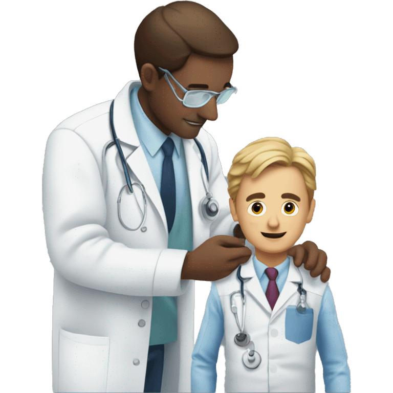 the doctor vaccinates the man emoji