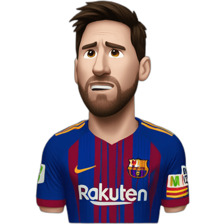 Messi llorando emoji