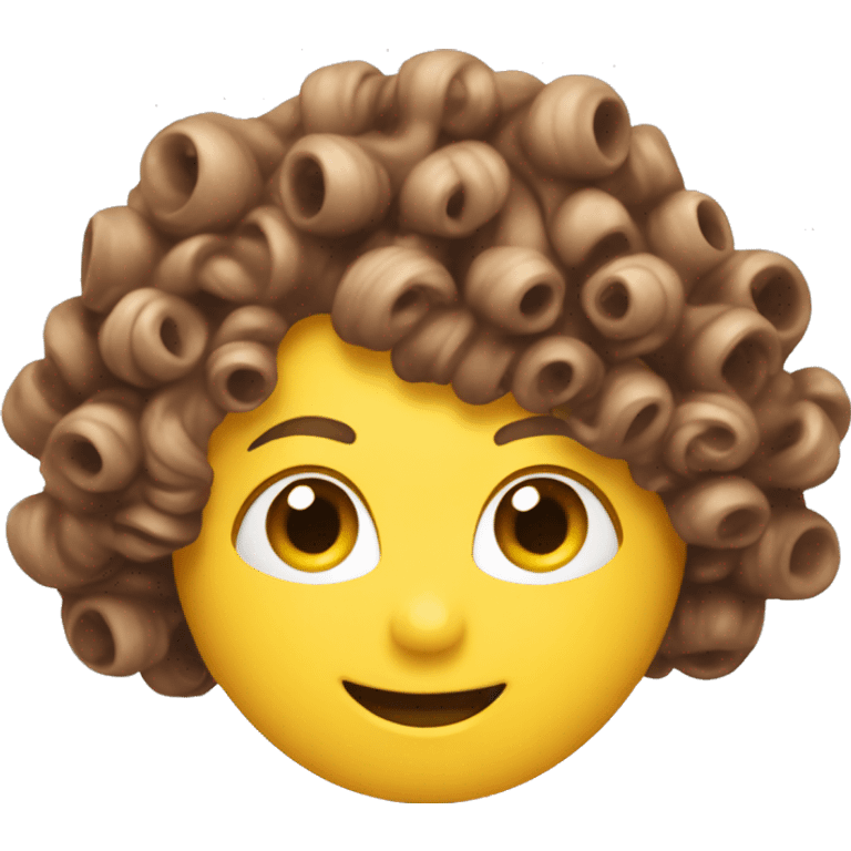 a plastic curler emoji