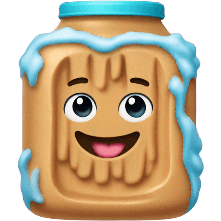 Frozen Peanut Butter with coat and gloves  emoji