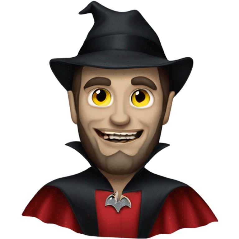 Beach boys dressed as Dracula emoji