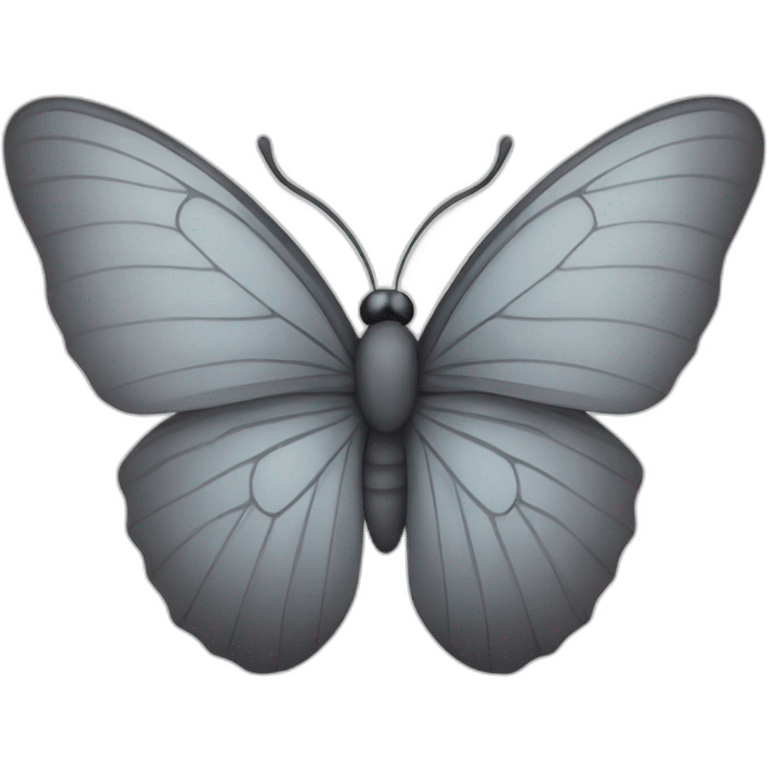 grey butterfly emoji