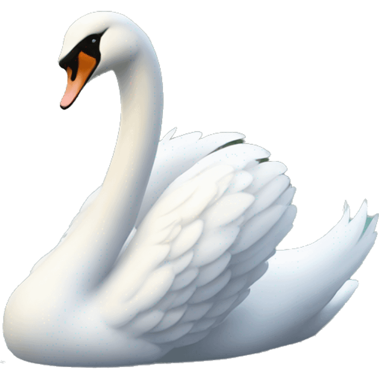 swan on the lake emoji