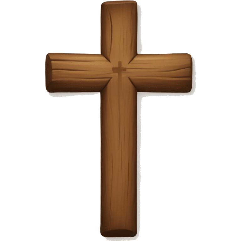 Wood cross emoji